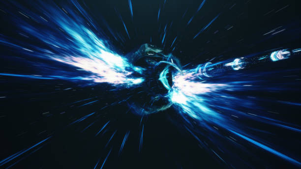 istock 3D illustration tunnel or wormhole, tunnel that can connect one universe with another. Abstract speed tunnel warp in space, wormhole or black hole, scene of overcoming the temporary space in cosmos. 1153285877