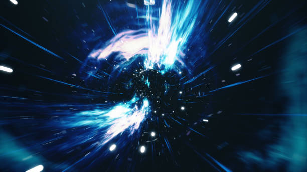 istock 3D illustration tunnel or wormhole, tunnel that can connect one universe with another. Abstract speed tunnel warp in space, wormhole or black hole, scene of overcoming the temporary space in cosmos. 1153285891