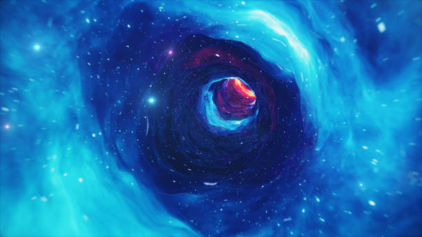 istock 3D illustration tunnel or wormhole, tunnel that can connect one universe with another. Abstract speed tunnel warp in space, wormhole or black hole, scene of overcoming the temporary space in cosmos. 1153286470