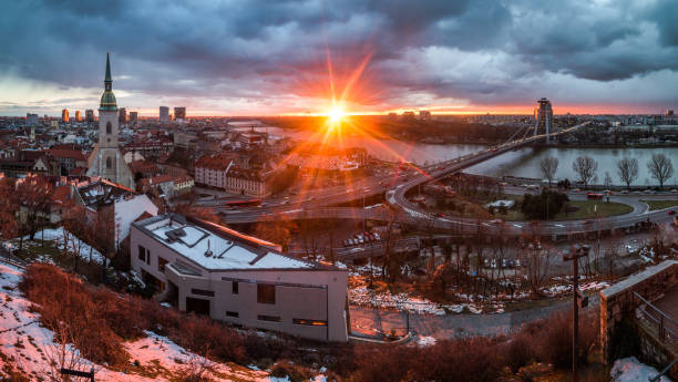 istock Bratislava Cityscape at Sunrise 1153286728