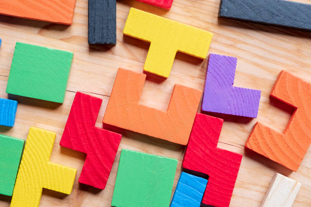 istock Wooden Geometric Shapes, Toy Blocks 1153287929
