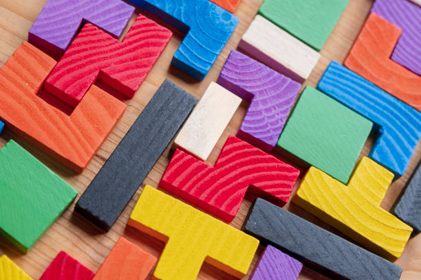 istock Wooden Geometric Shapes, Toy Blocks 1153288083