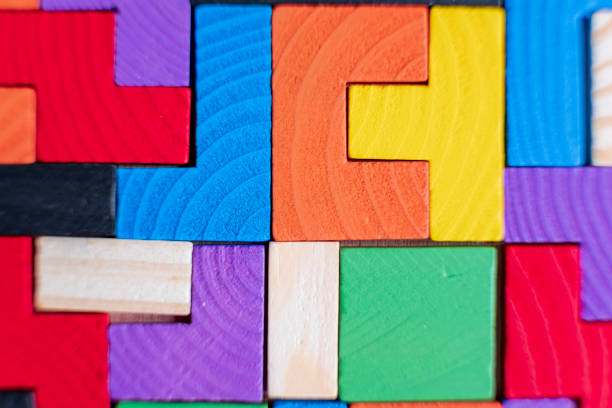 istock Wooden Geometric Shapes, Toy Blocks 1153289455