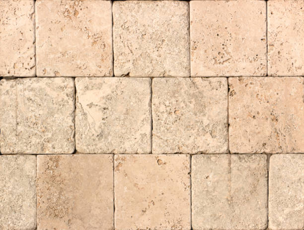 istock Wall of high quality travertine or thermolith. Blank for background or tile 1153290487