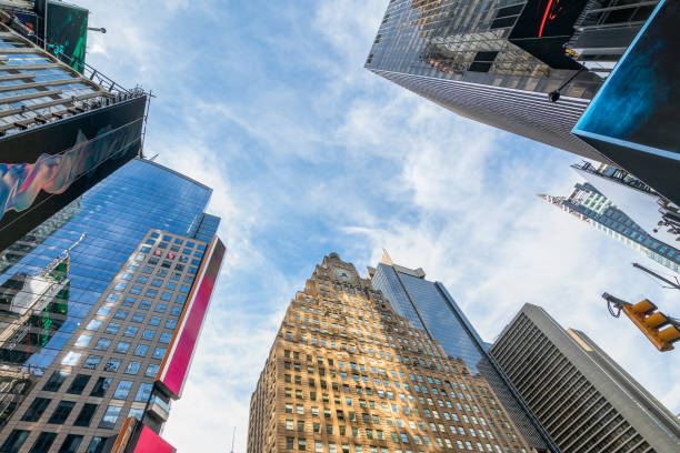 istock New York City Times Square, Paramount Building and Skyscrapers Low Angle View 1153295819