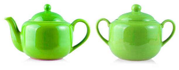 istock The Colored Teapot Kettle and sugar bowl Isolated On White Background 1153299908