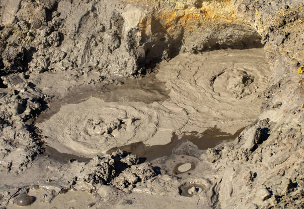 istock The Closeup of a Mud Volcano or Mud Dome on Kamchatka 1153301762