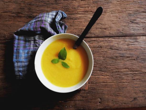 mandioquinha broth - caldo imagens e fotografias de stock