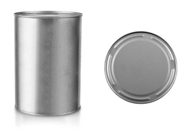 istock Gray metal closed pot cut out on white background. 1153303251