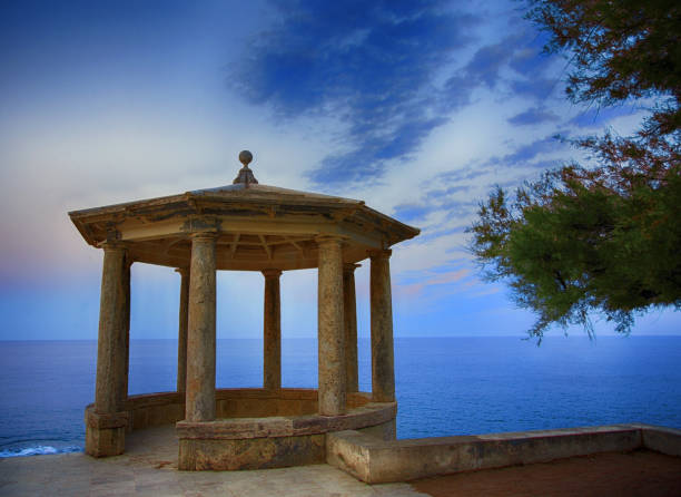 istock The stone arbour  by the sea 1153305295