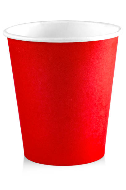 istock The red paper cup isolated on white background 1153305313