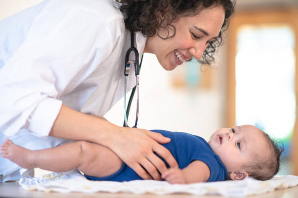 istock Doctor gives baby a checkup 1153306841