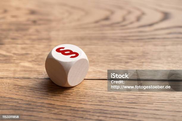 Cube With A Paragraph Symbol Stock Photo - Download Image Now - Paragraph, Individuality, Article