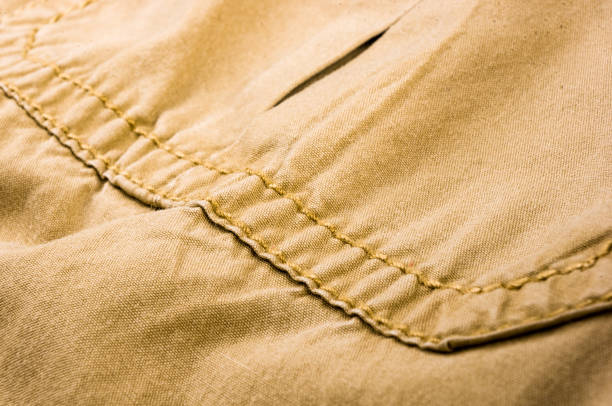 istock clothing items stonewashed cotton fabric texture with seams, clasps, buttons and rivets, macro 1153317307