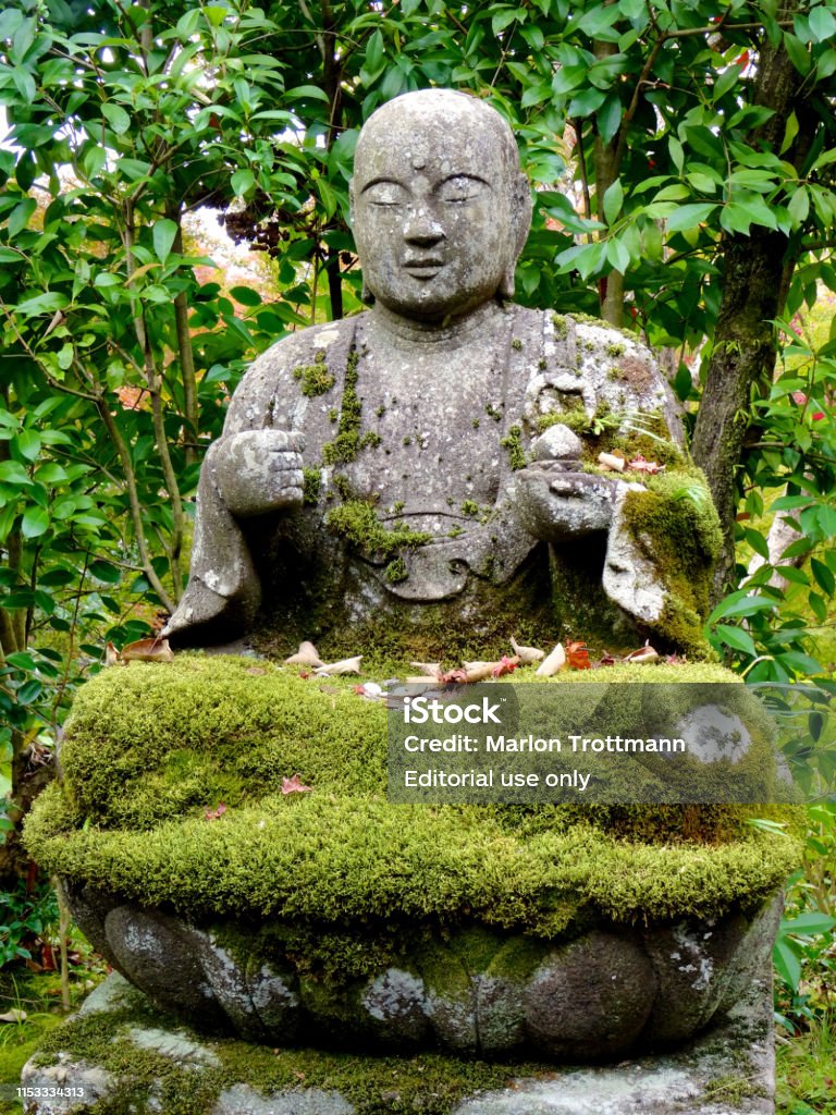 Close Up Picture Of The Beautiful Buddha Statue In The Eikando ...