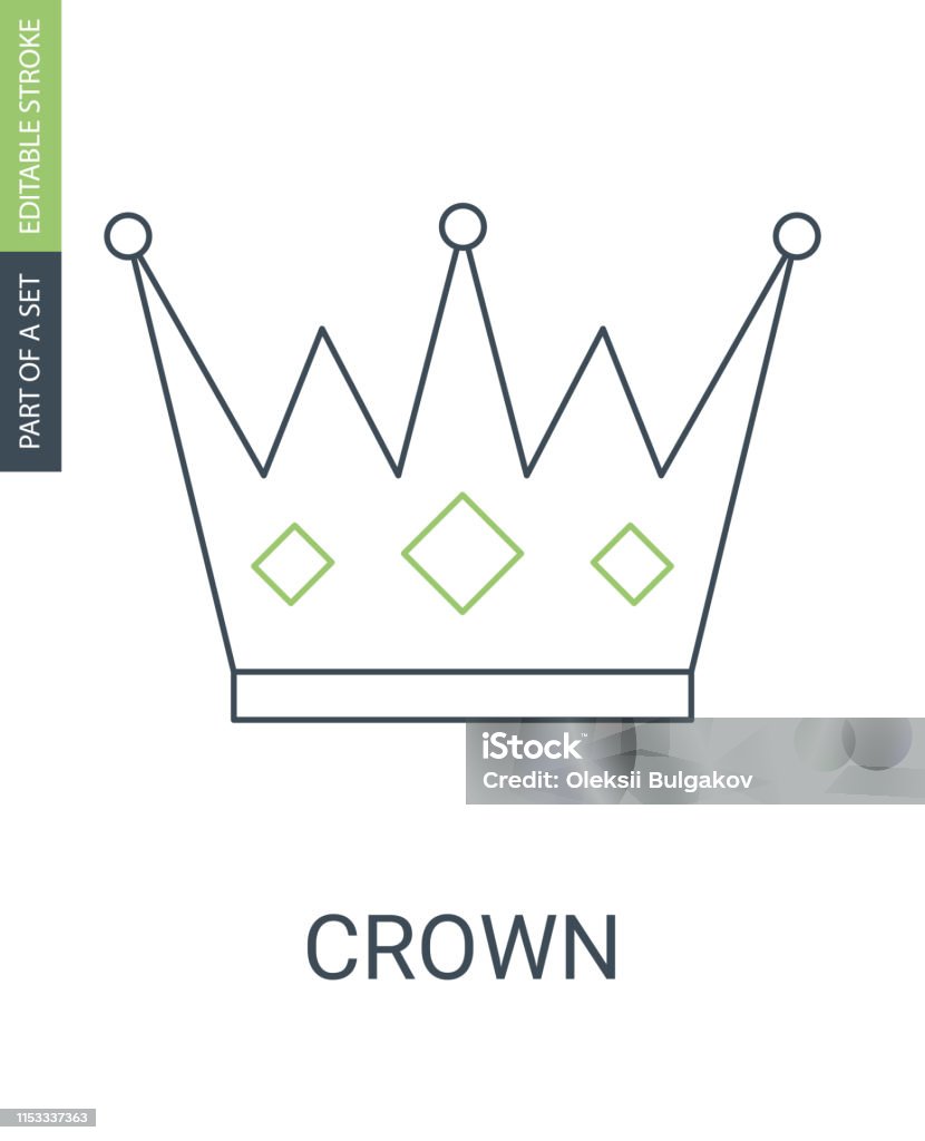 Crown Icon in trendy flat style isolated on white. Crown symbol for your web site design, logo, app, UI. Vector. Crown Icon in trendy flat style isolated on grey background. Crown symbol for your web site design, logo, app, UI. Vector illustration, EPS10. Crown - Headwear stock vector