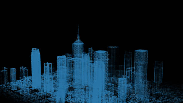 istock HUD Futuristic Virtual 3D Hologram City Target Scanning Mission Communication Report Panel. 1153338355