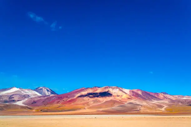 Photo of Beautiful view of mountain and Salvador Dali Desert in Uyuni