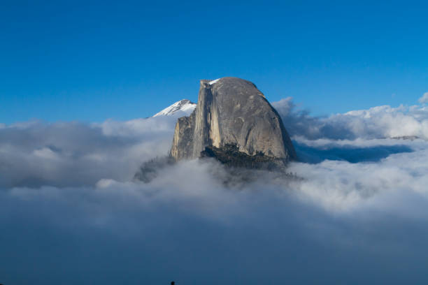 Winter view of Half Dome.\n\nTaken in Yosemite National Park, California, USA.