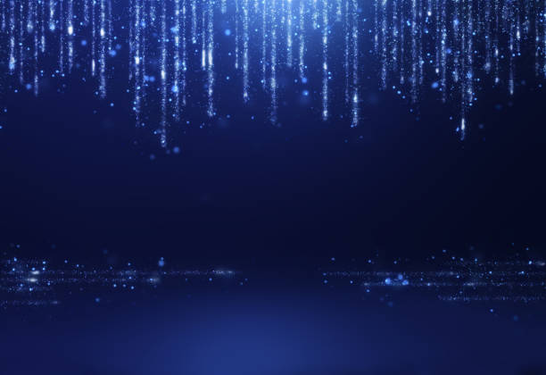 istock abstract dark concentrate floor scene with mist or fog, spotlight, glitter light bokeh for display 1153349423