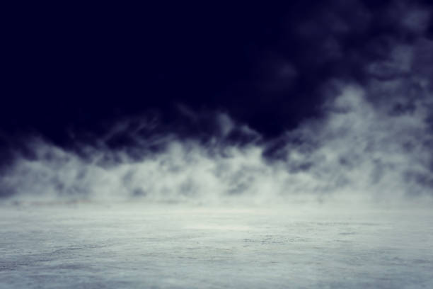 istock abstract dark concentrate floor scene with mist or fog, spotlight and display 1153349480
