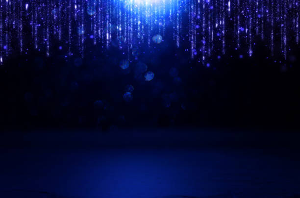 istock abstract dark concentrate floor scene with mist or fog, spotlight, glitter light bokeh for display 1153349508