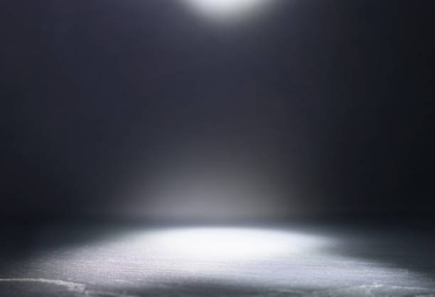 istock abstract dark concentrate floor scene with mist or fog, spotlight and display 1153349562