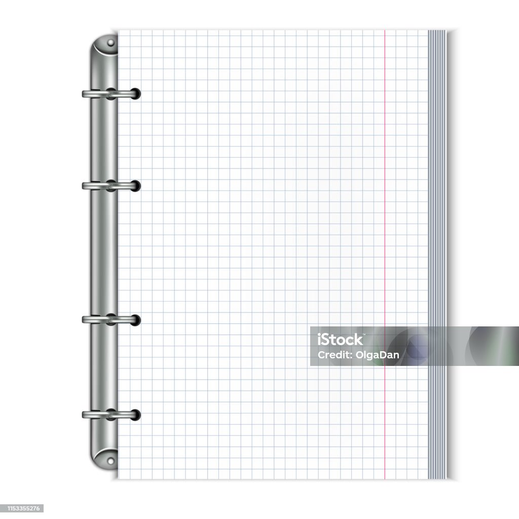 Notebook Rings Drawing Notebook With Rings Vector5 Stock Illustration - Download Image Now ...