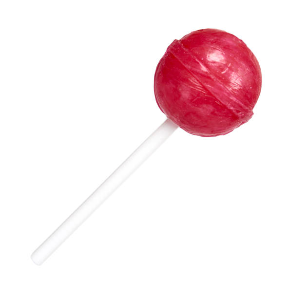Color lollipop, bright cool candy. Isolated background stock photo