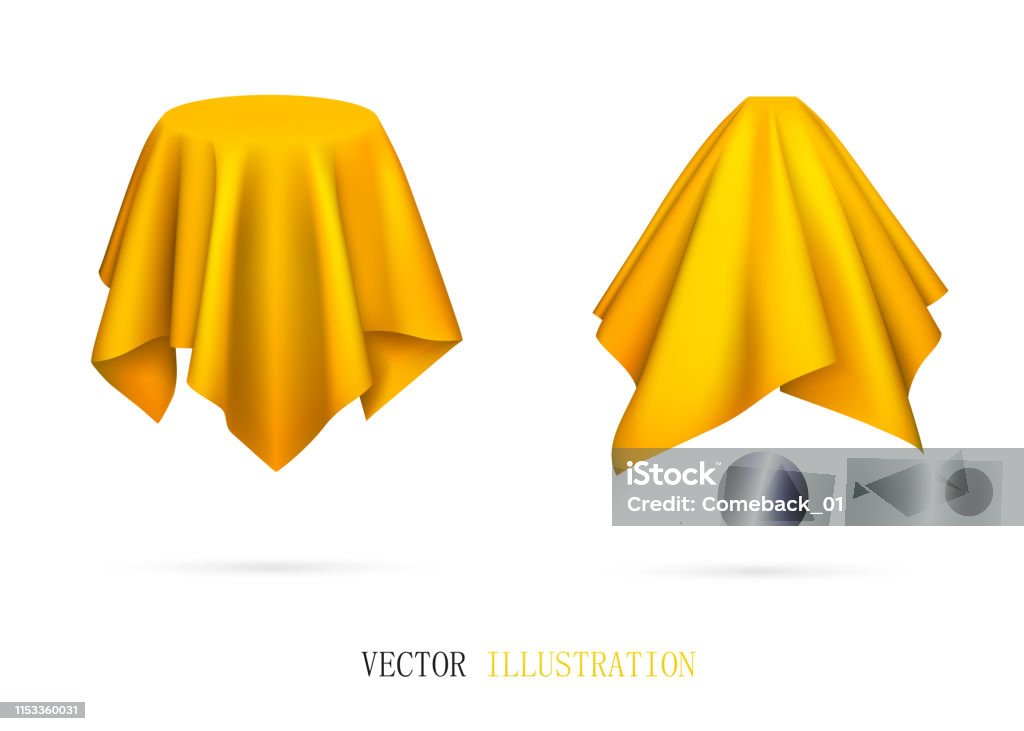 Cloth Object Objects Covered With Golden Cloth Stock Illustration - Download Image ...