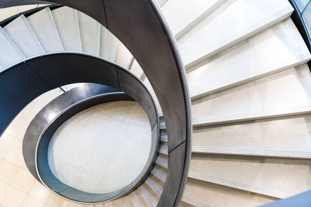 istock Abstract Spiral Staircase in the City 1153360690