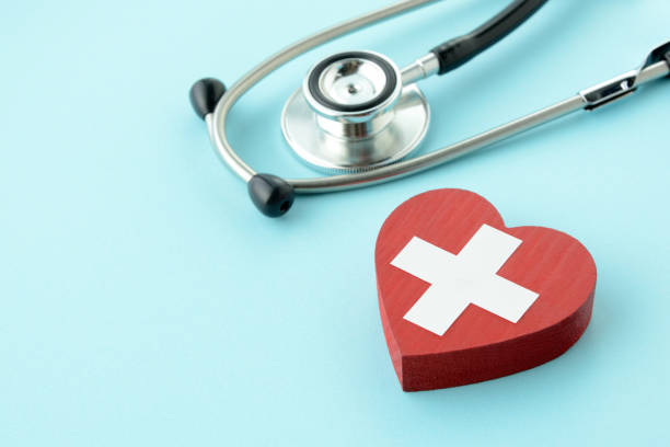istock Medical support concepts, heart object and stethoscope 1153365755