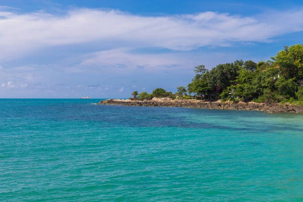 istock Summer background with  beautiful landscape view from samet island in Thailand. 1153365817