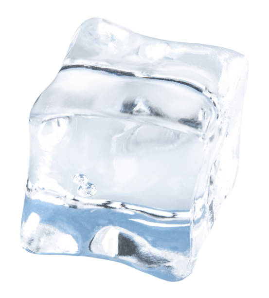 istock ice cubes isolated on white background. Clipping pats 1153367411