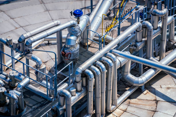 istock Steel pipelines in the Refinery 1153367946