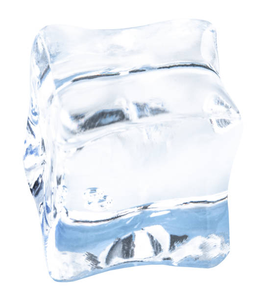istock ice cubes isolated on white background. Clipping pats 1153367958