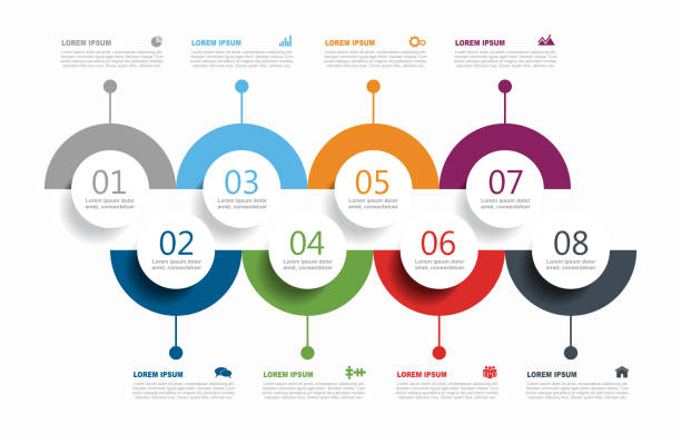шаблон инфографики с местом для ваших данных. векторная иллюстрация. - 8 stock illustrations