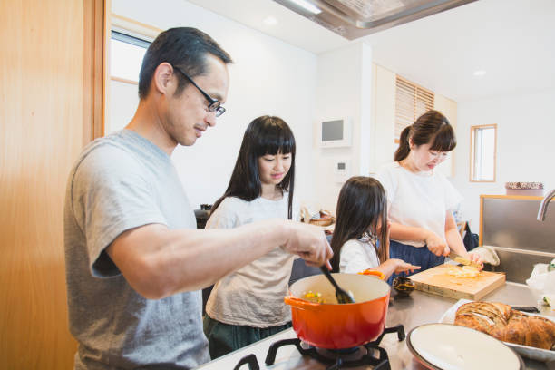 istock Family cooking in the kitchen together 1153368773