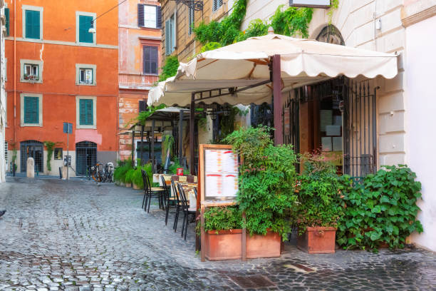 istock Cozy old street in Rome, Italy 1153369646