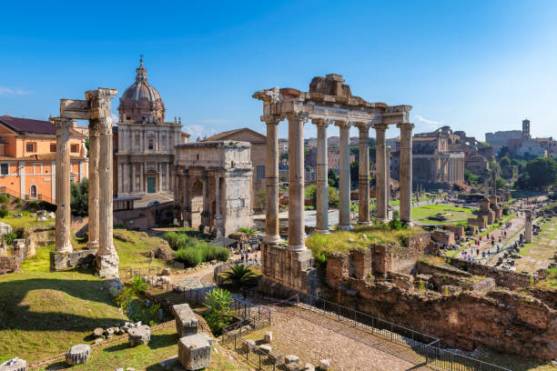 istock Roman Forum in Rome, Italy 1153369676
