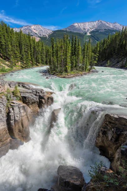 istock Sunwapta Falls in Canadian Rockies 1153369716