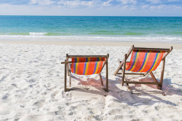 istock Tranquil beach summer scene. Exotic tropical beach landscape for background. 1153369730