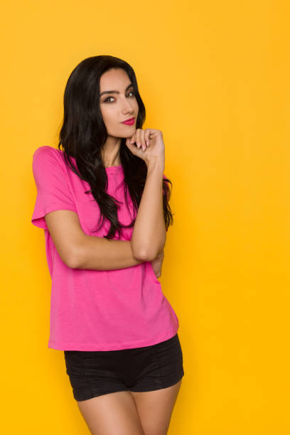 istock Cheerful Beautiful Woman Is Thinking 1153372806