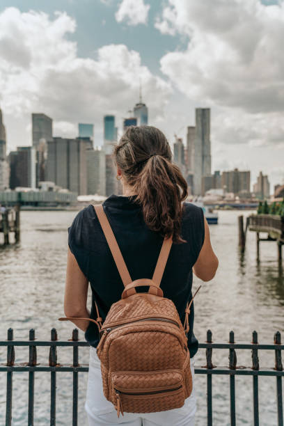 istock Woman visiting New York 1153376719