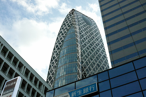 Modern skyscrapers shot in Hong Kong