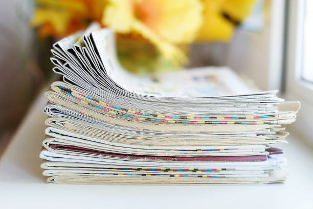 istock Stack of Newspapers with Latest News 1153388413
