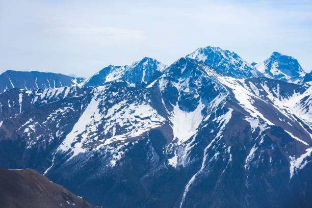 istock Snow-capped peaks. Caucasus Mountains. View from the Muhu Pass 1153389466