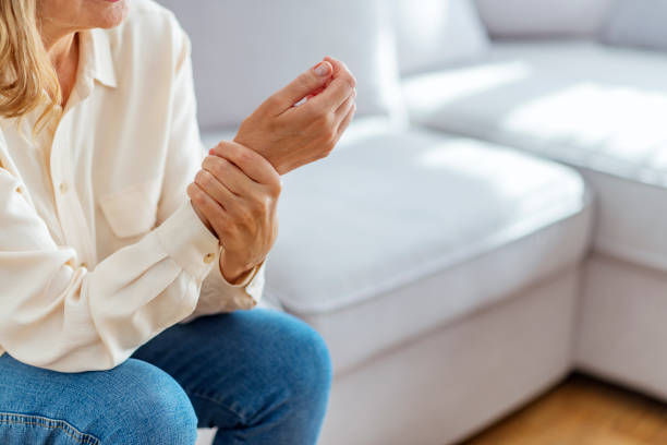 istock Female wrist injury 1153389467