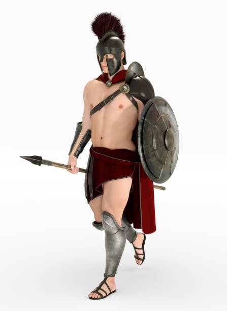 istock Hoplite soldier against a white background 1153394049