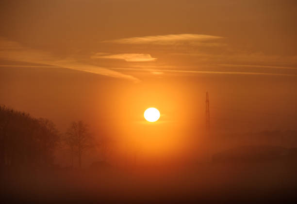 istock Misty sunrise in the country 1153394393
